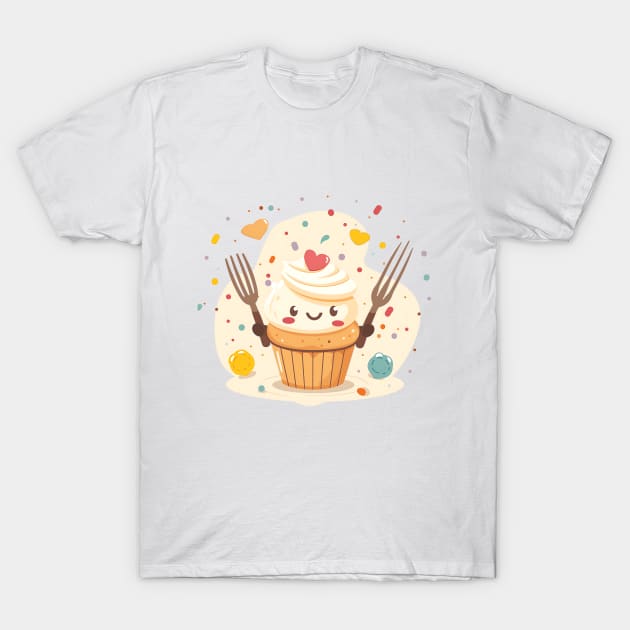 Cooking Cake T-Shirt by Printashopus